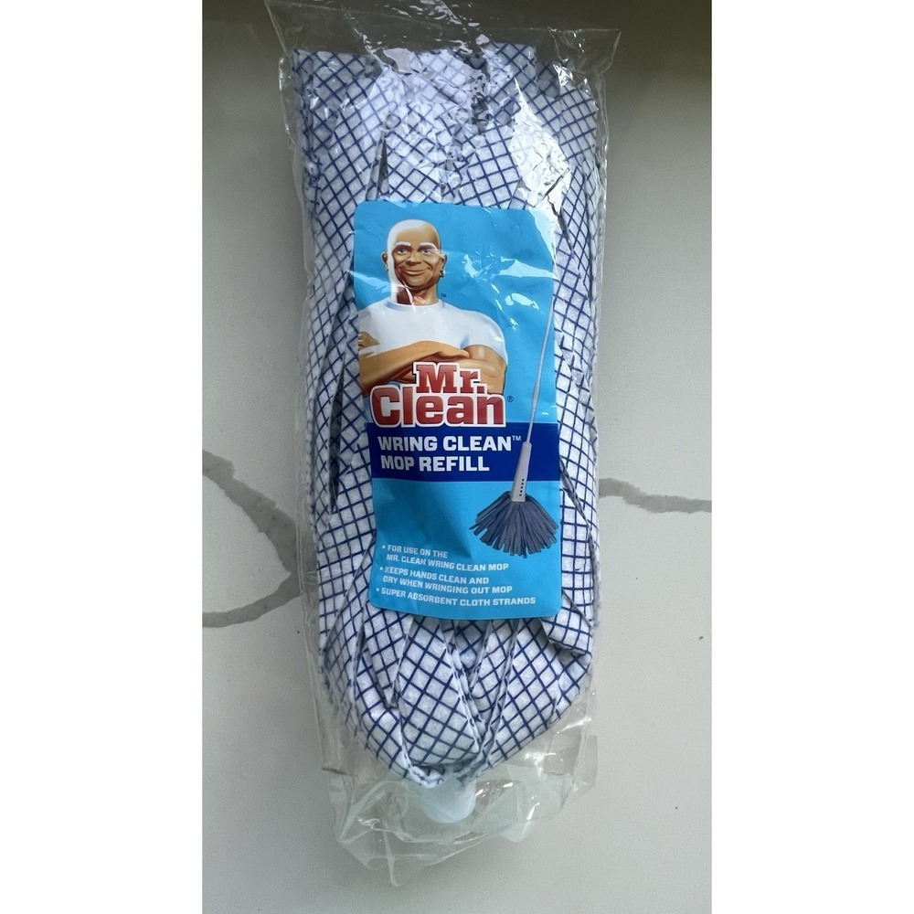 Mr. Clean‎ Wring Clean Mop Head Refill Cloth Cleaning Supplies New